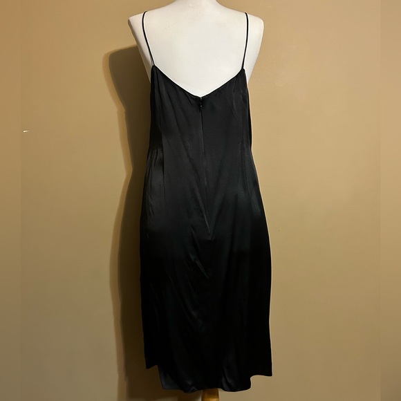 Teri Jon Black Satin Mini Dress - Picture 2 of 4